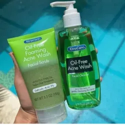 Kit Facial de Exfoliante Y limpiador para el Acné.💚 te verde