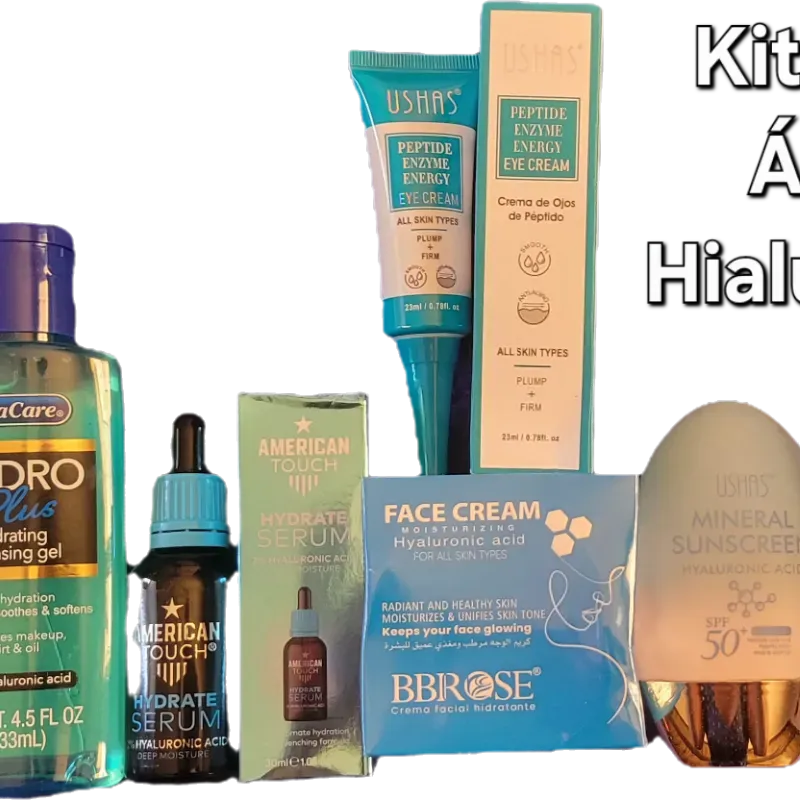 Kit facial de hidratación, enriquecido con Acido Hialurónico 