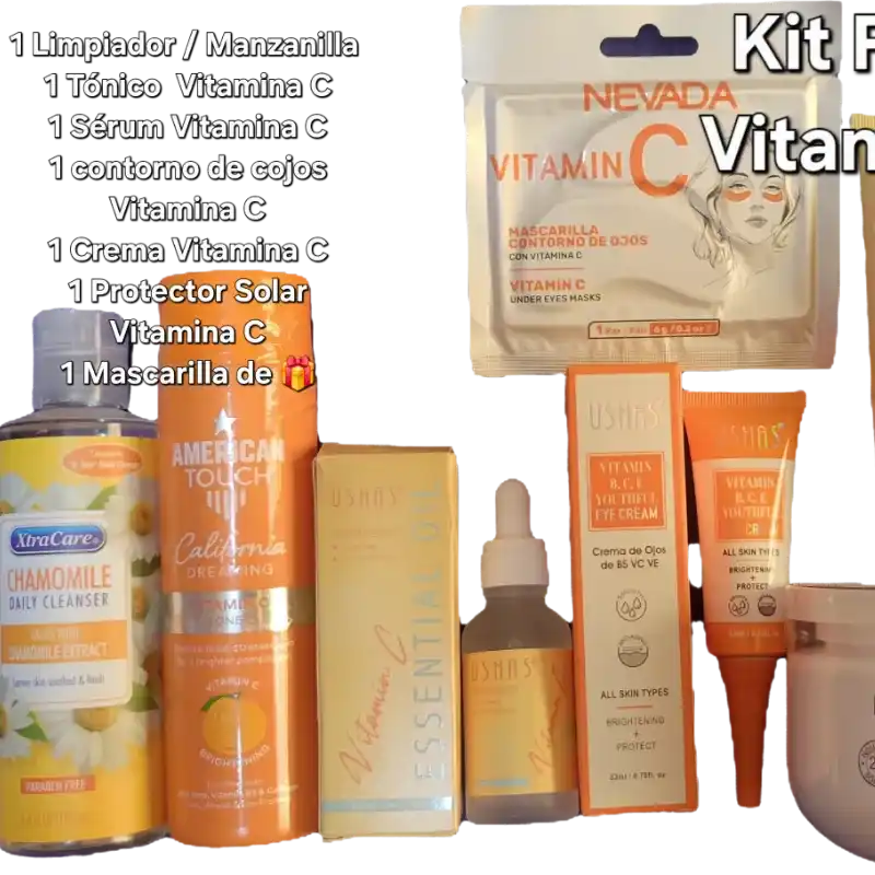 Kit Facial Hidratante Anti-Manchas Vitamina C