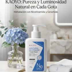 Limpiador facial con nicotinamide +colágeno + ceramida. 200g. Kaoyo