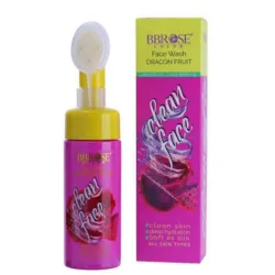 Limpiador facial de fruta de dragón. Espuma limpiadora con cepillo de silicona. 150ml