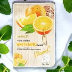 Mascarilla iluminadora para aclarar la tez opaca e irregular para una apariencia radiante.  Vitamina C. 1 pieza