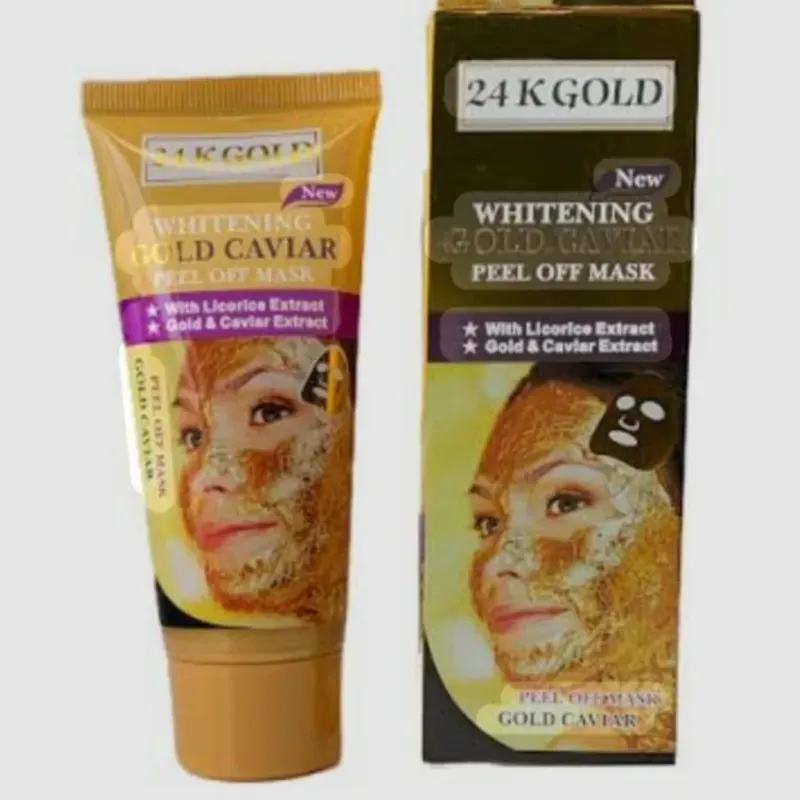 Mascarilla Peel-Off. Blanqueadora con caviar y oro