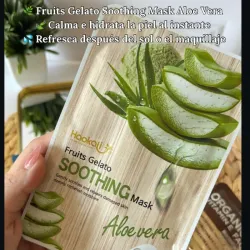 Mascarilla Velo de aloe de vera. 1 pieza 
