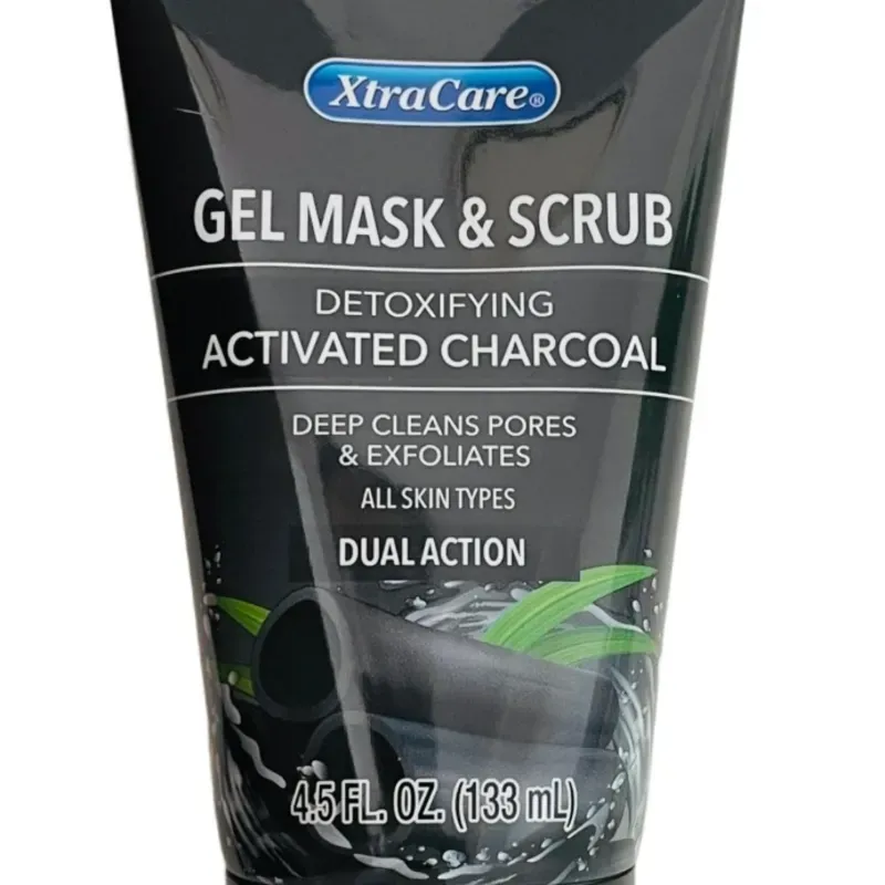 MASCARILLA Y EXFOLIANTE EN GEL DE CARBÓN ACTIVADO, DESINTOXICANTE. Marca: Xtracare.