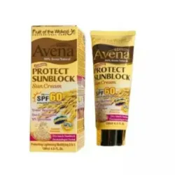 Protector Solar de Avena 60 SPF Wokaly. Contiene:130ml. 