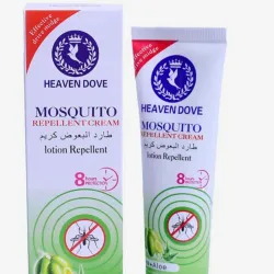 Repelente de mosquitos enriquecido con aloe de vera y aceite de oliva. HEAVEN DOVE  Contiene: 110 ml