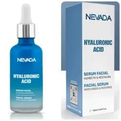 Sérum facial de ácido hialurónico  Marca Nevada. Contiene 50ml