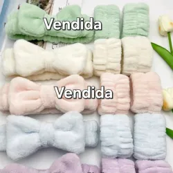 Set de 3 piezas. Diadema elástica para el cabello y las muñecas 