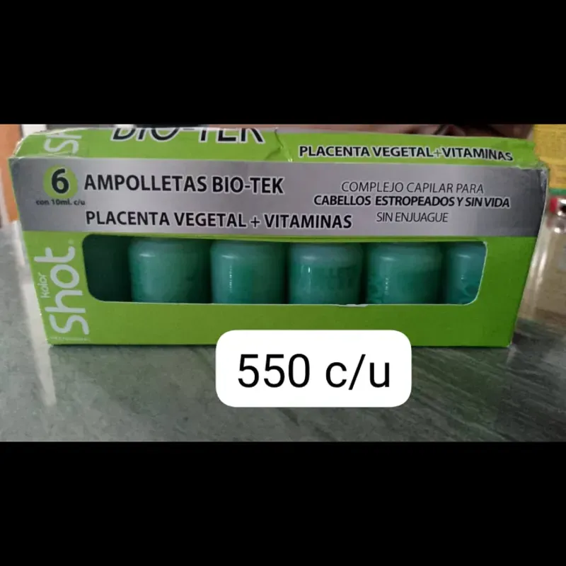 Ampolletas para el pelo