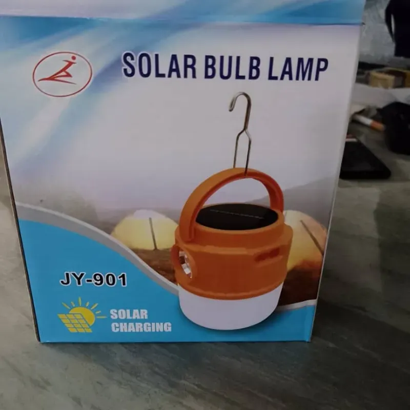Lámparas recargable con panel solar 