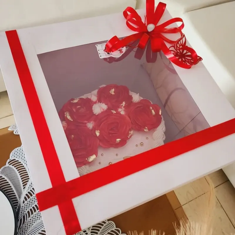 Cake 3 Masas 2 Rellenos Lazo Decorativo