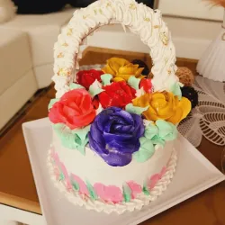 Cake de Cesta Floral
