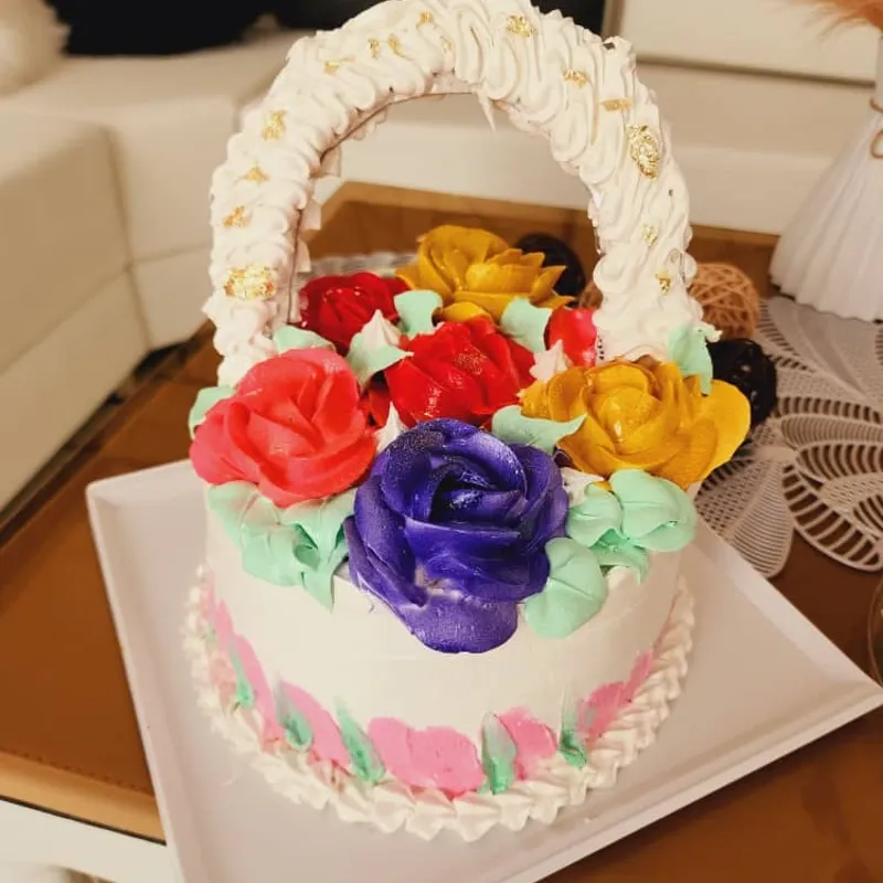 Cake de Cesta Floral