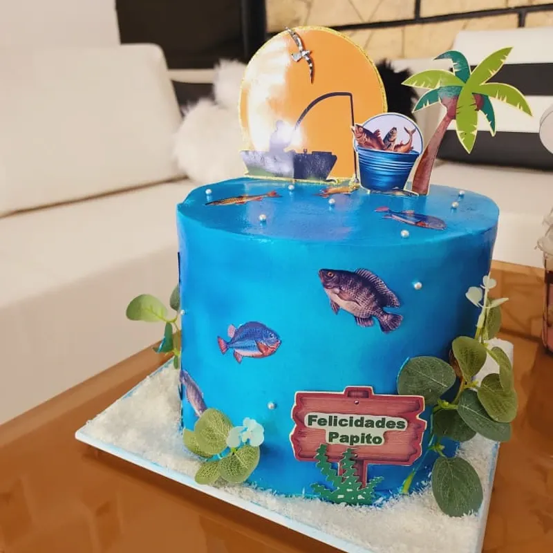 Cake de Pescador 3 Masas 2 Rellenos