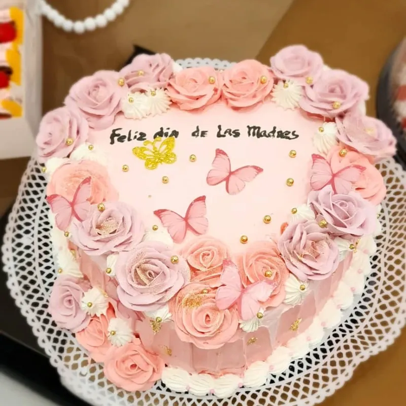 Cake en Forma de Corazón 2 Masas