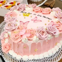 Cake en Forma de Corazón 2 Masas