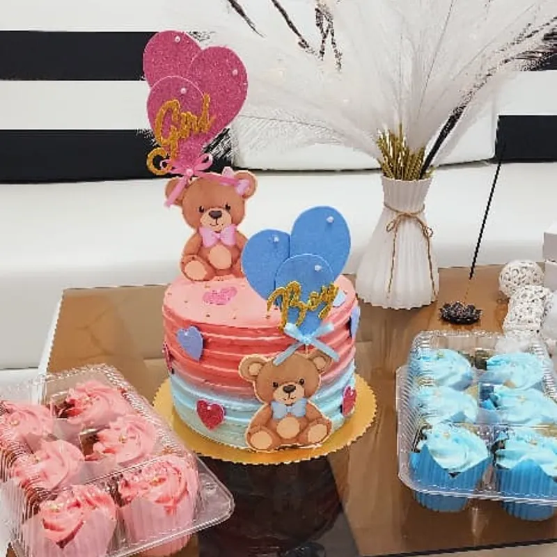 Cake Revelación de Género 2 Masas 1 Relleno