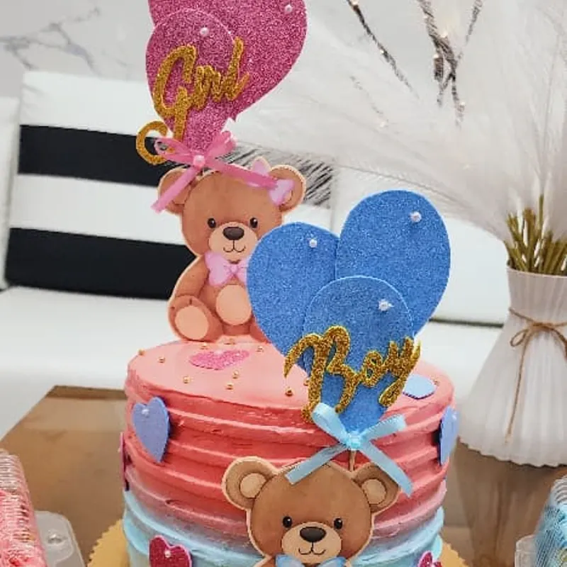 Cake Revelación de Género 2 Masas 1 Relleno