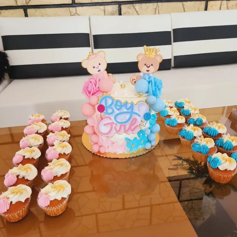 Cake Revelación de Género 3 Masas 2 Rellenos