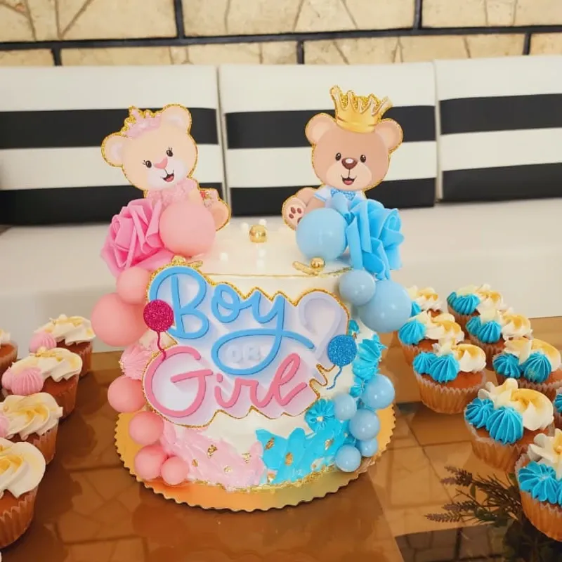 Cake Revelación de Género 3 Masas 2 Rellenos