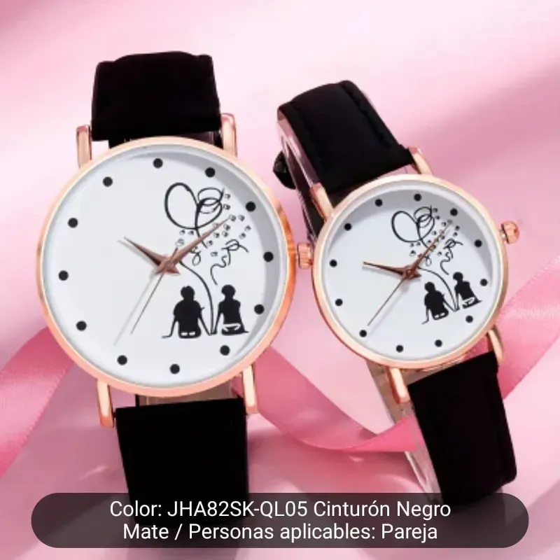 Conjunto de reloj Negro y blanco