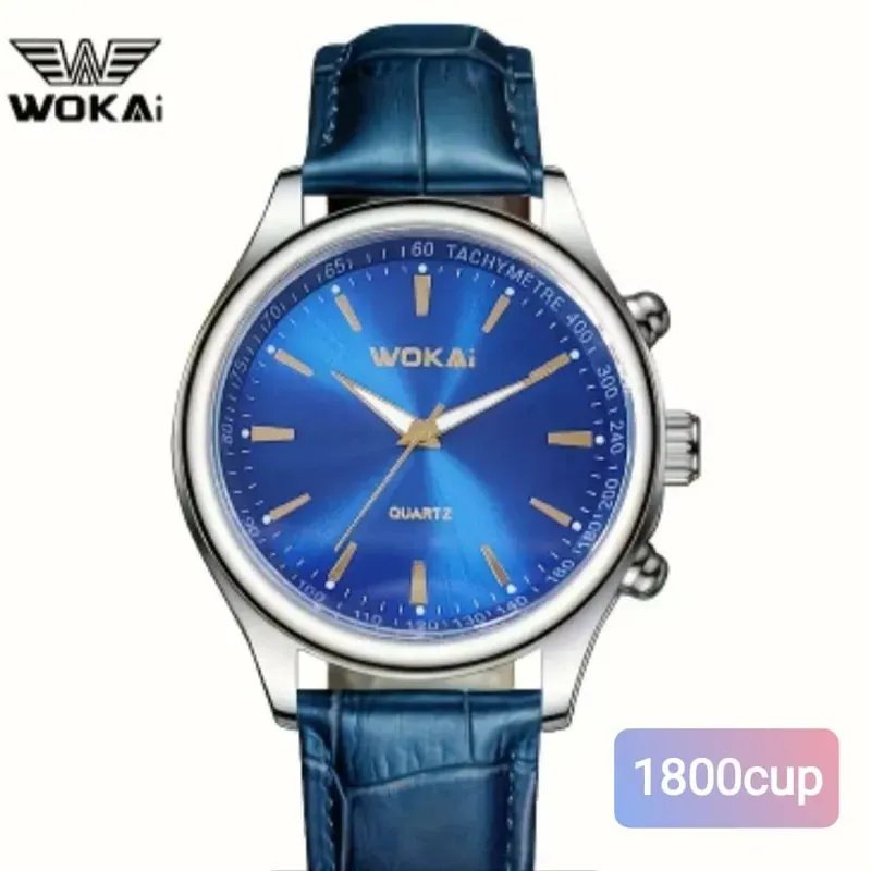 Reloj de esfera y manilla azul