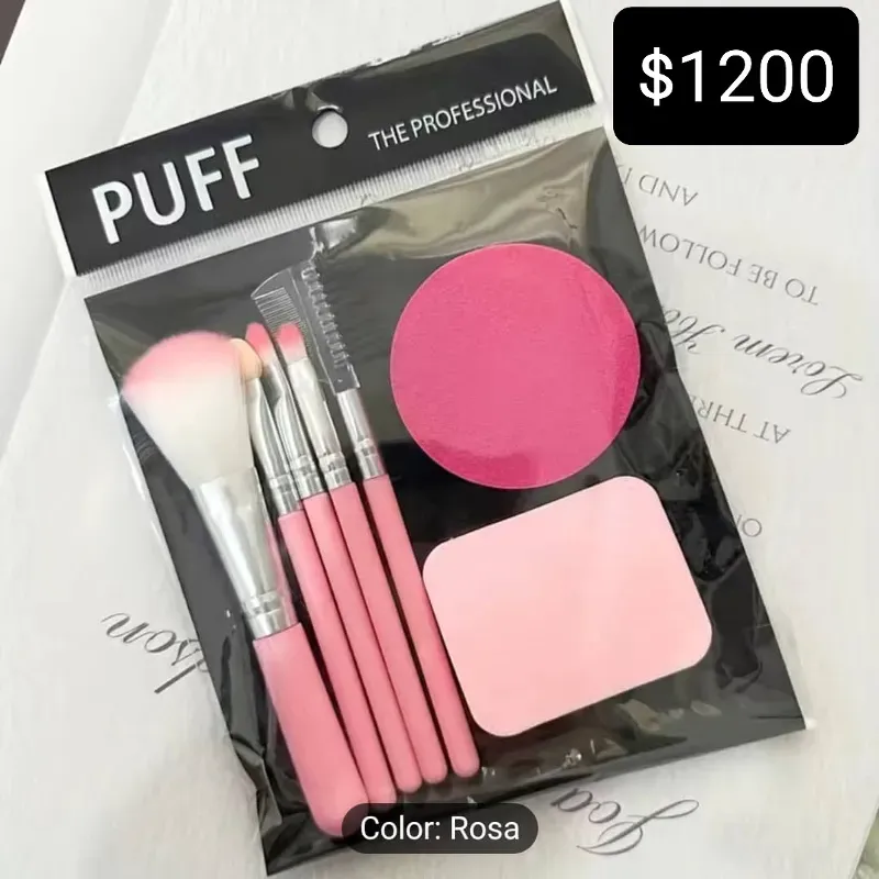 Set de brochas rosadas