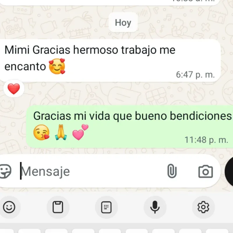 Clienta complacida 