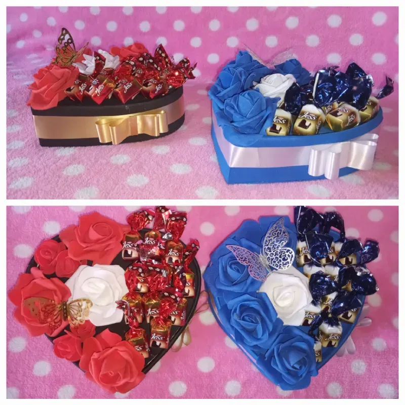Corazón de chocolate.