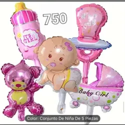 Globos metálicos "Es niña"