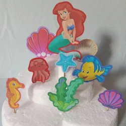 Topper sirenita Ariel 