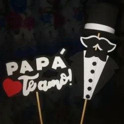 Topper Te amo papá 
