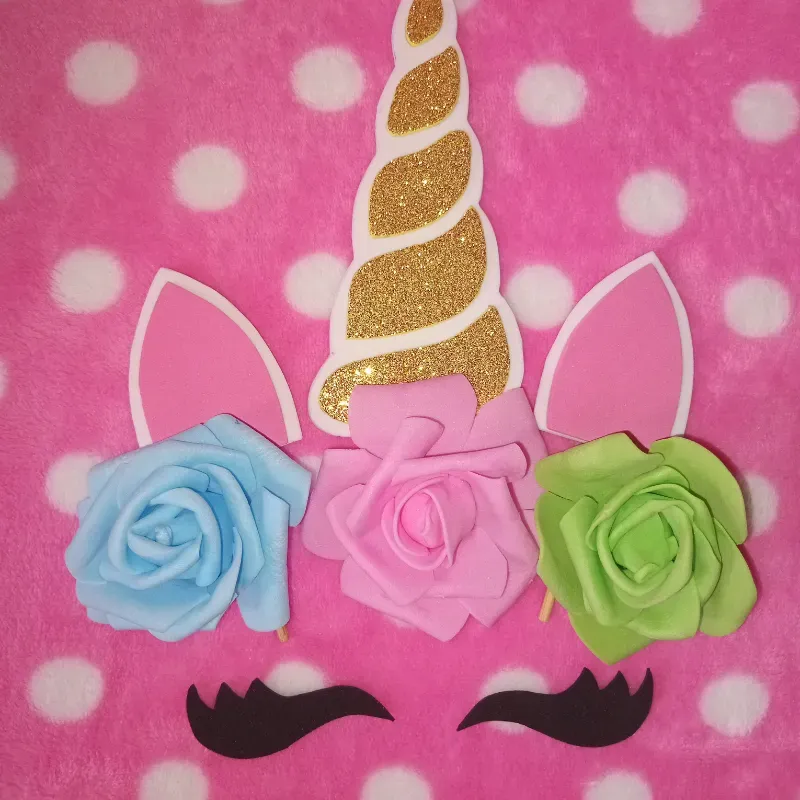 Unicornio topper 1